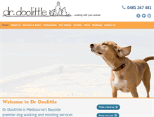 Tablet Screenshot of drdoolittle.com.au
